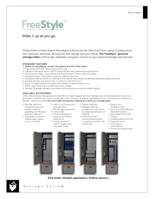 SPACESAVER - Freestyle Personal Storage Locker - SYSTEMCENTER