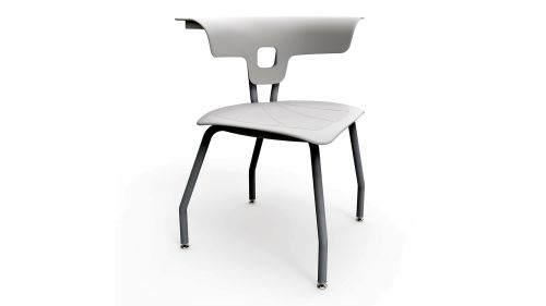 KI Ruckus Styles 001 - 4-Leg Chair, Poly Seat