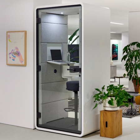 Environmental shot of a hushPhone office pod