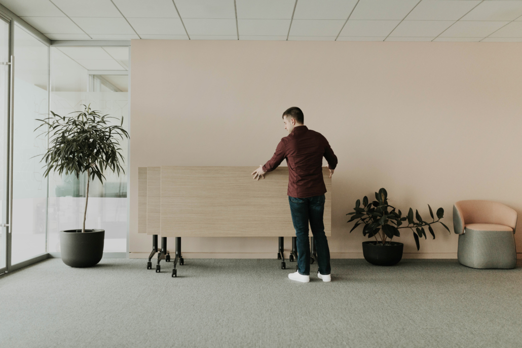 Nesting Flip-Top Tables for College/University Campus Classrooms